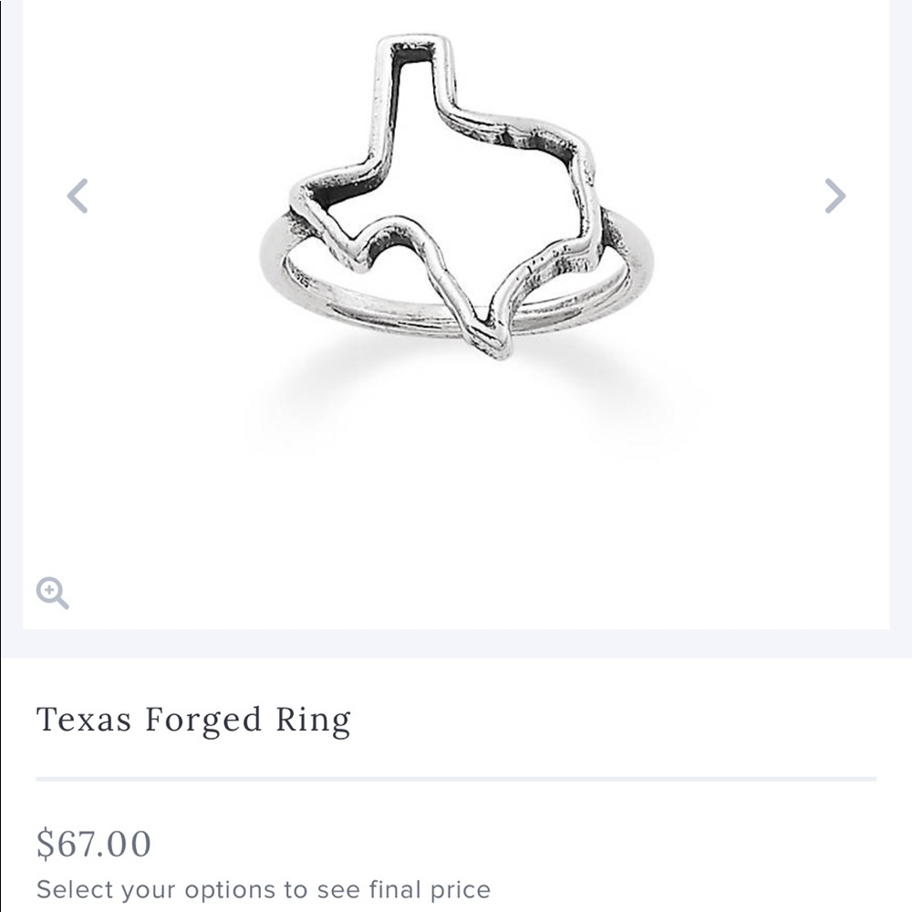 James Avery Texas ring